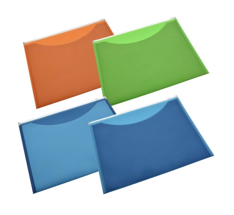 Image of Document Pouches with Zipper Closures- 4 count - AVM
