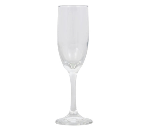 Image of Tapered Glass Champagne Flutes, 6 Count - AVM