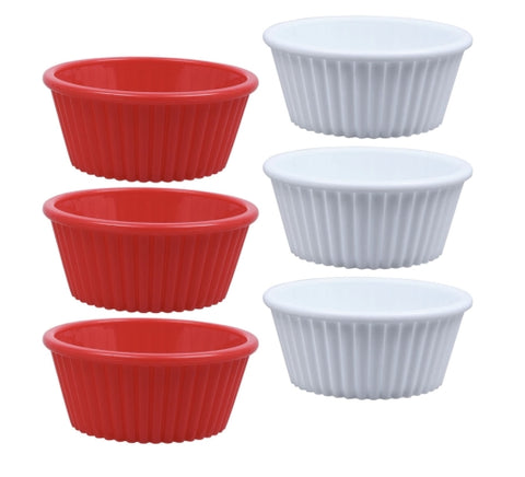 Image of Color Plastic Ramekins- 3 count - AVM