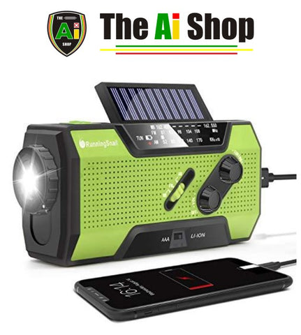 Image of Solar Crank NOAA Weather Radio for Emergency - AVM