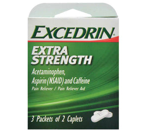 Excedrin Extra Strength Caplets- 12 count (2 pack)