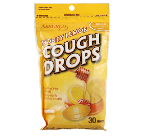 Image of Honey Lemon Cough Drops- 90 drops (3 pack) - AVM