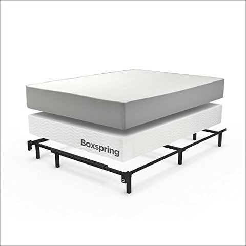 Image of Adjustable Steel Bed Frame for Box Spring and Mattress Set - AVM