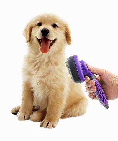 Image of Self Cleaning Slicker Brush For pets - AVM