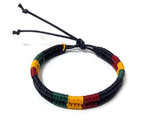 Image of Rasta Plaided Hippie Bracelet - AVM