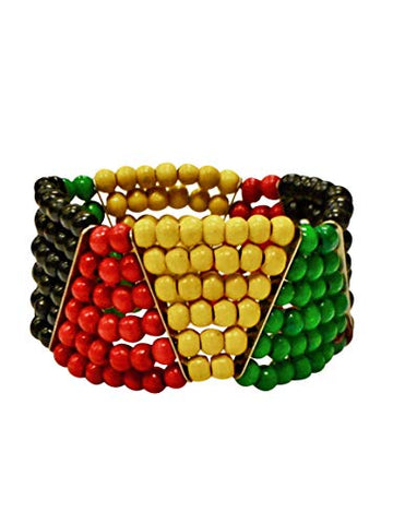 Image of Jamaican Bracelet Multicolor Beaded For Women And Girls - AVM