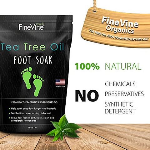 Image of Tea Tree Oil Foot Soak with Epsom Salt - AVM