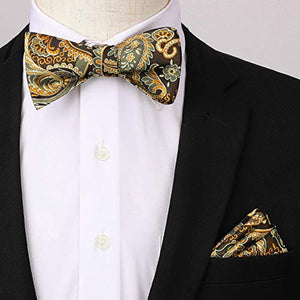 Self Tied Bow Tie and Suspenders for Men