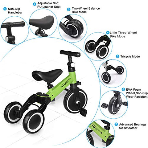 Image of 3 in 1 Kids Tricycles for 1-3 Years Old Kids - AVM