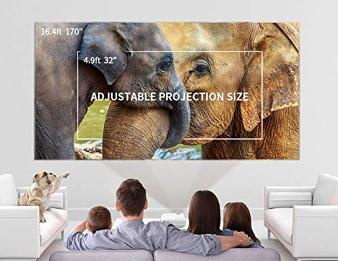 Image of Full HD 1080P and 170'' Mini Portable Projector - AVM