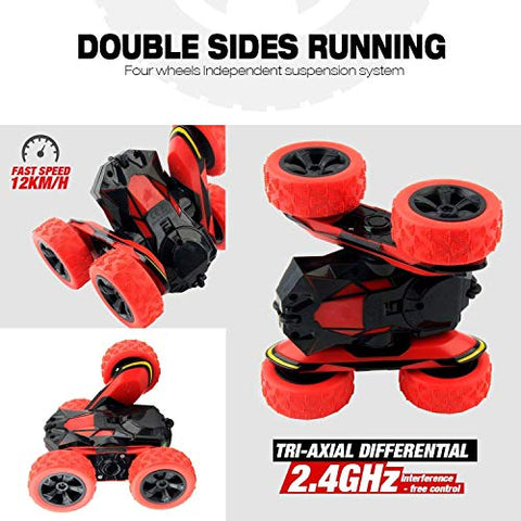 Image of RC Cars Stunt Car Toy, 4WD 2.4Ghz Remote Control Car - AVM