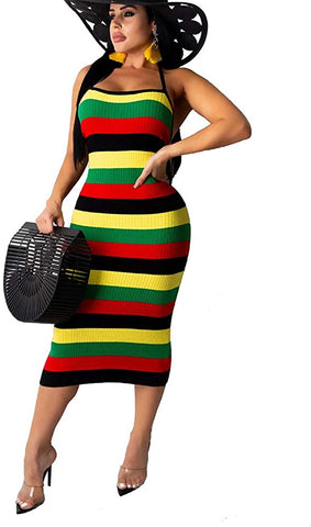 Image of Jamaican Dress Clubwear Beach Dress - AVM