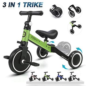 3 in 1 Kids Tricycles for 1-3 Years Old Kids
