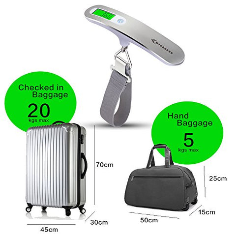 Image of Luggage Digital Scale, MAX 110lb/50kg - AVM