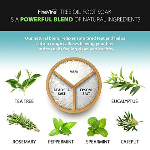 Image of Tea Tree Oil Foot Soak with Epsom Salt - AVM