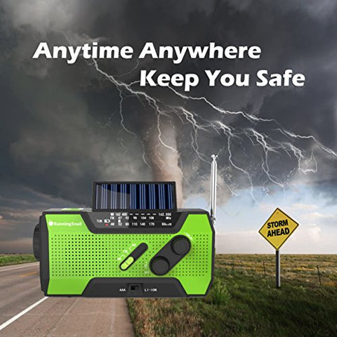 Image of Solar Crank NOAA Weather Radio for Emergency - AVM