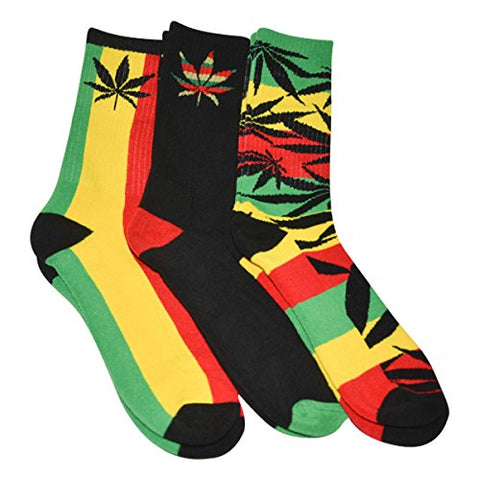 Image of Men's Marijuana Leaf Socks - AVM