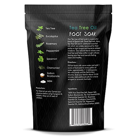 Image of Tea Tree Oil Foot Soak with Epsom Salt - AVM