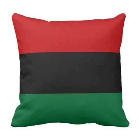 Image of Pan Afrikan Black Decorative Pillow Case - AVM