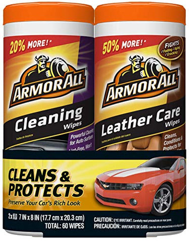 Image of 2 Pack All Car Cleaning and Leather Wipes - AVM