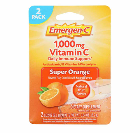 Image of Emergen-C Super Orange Daily Immune Support Dietary Supplement - AVM