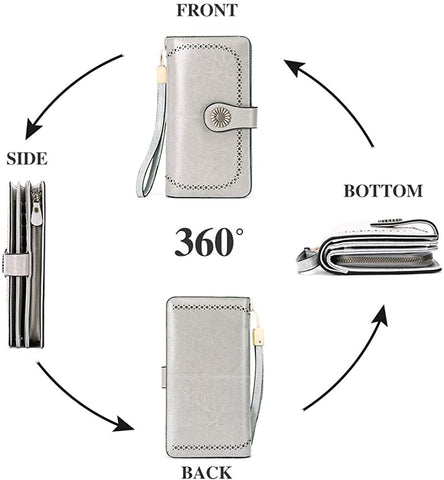 Image of Women's Wallets, Large Capacity with RFID Protection - AVM