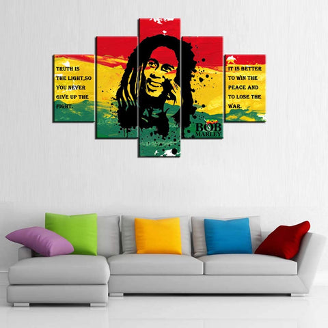 Image of Art Framed Bob Marley Pictures with Inspirational Quotes - AVM