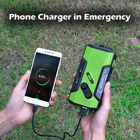 Image of Solar Crank NOAA Weather Radio for Emergency - AVM