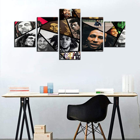 Image of Art Framed Bob Marley Pictures with Inspirational Quotes - AVM
