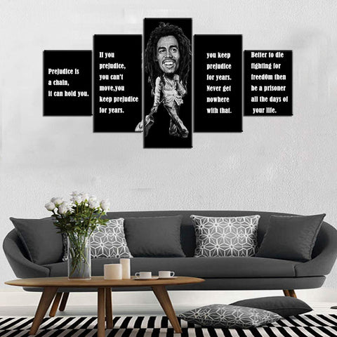 Image of Art Framed Bob Marley Pictures with Inspirational Quotes - AVM