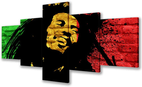 Image of Art Framed Bob Marley Pictures with Inspirational Quotes - AVM