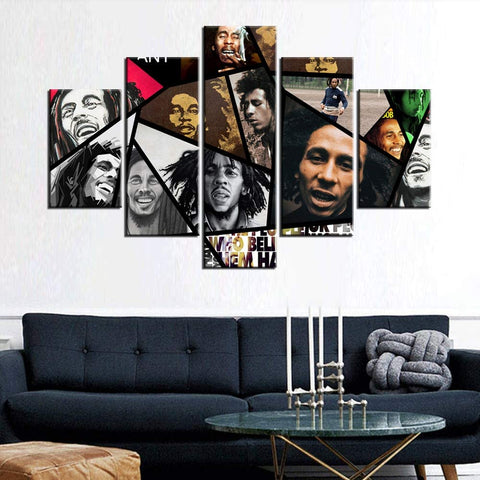 Image of Art Framed Bob Marley Pictures with Inspirational Quotes - AVM