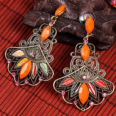 Image of Multicolor Handmade Ethnic Set, Necklace and Earrings - AVM