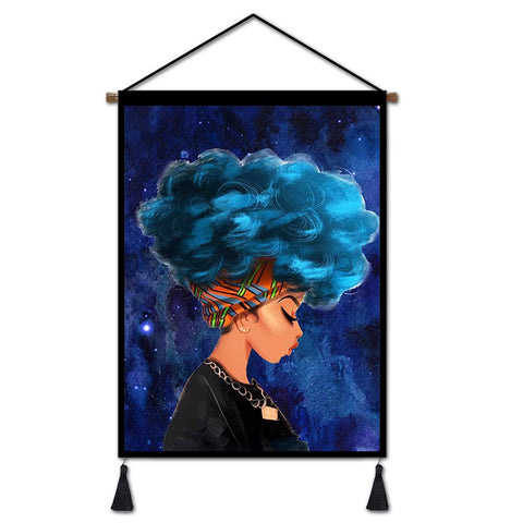 Image of Afro Girl Wall Art - AVM