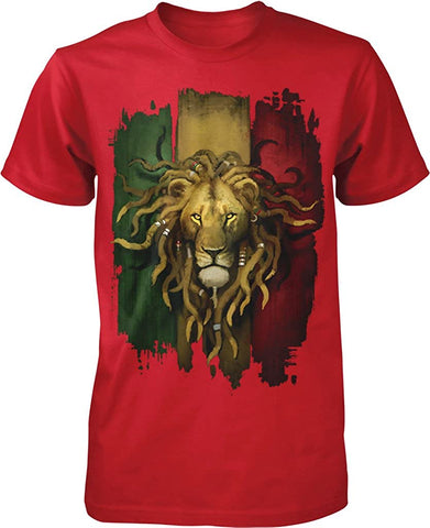Image of Rastafarian Lion Men's T-Shirt - AVM