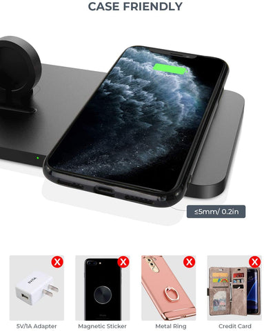 Image of Wireless Charger For iphone, Airpods pro/Airpods 2+ and iwatch series - AVM