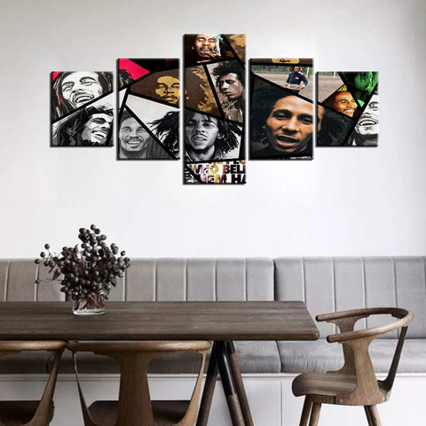 Image of Art Framed Bob Marley Pictures with Inspirational Quotes - AVM