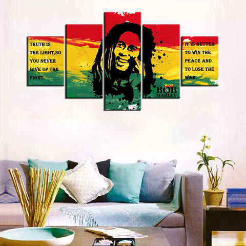 Image of Art Framed Bob Marley Pictures with Inspirational Quotes - AVM