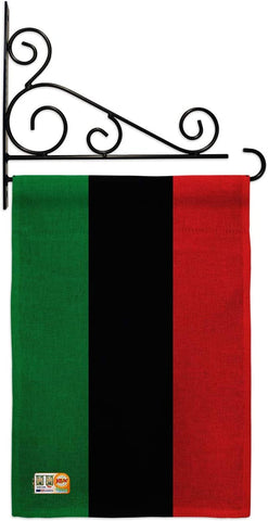 Image of Pan Afrika Decorative Vertical Flag Set - AVM