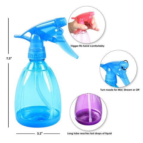 Image of Spray Bottle 8 oz. Frosted Assorted Colors - AVM