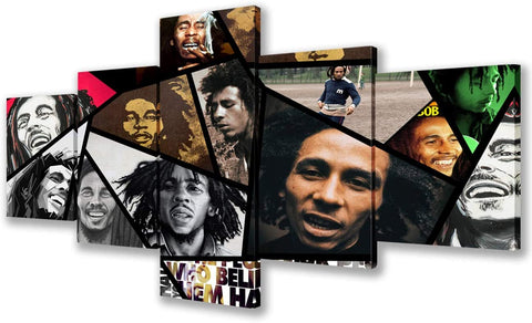 Image of Art Framed Bob Marley Pictures with Inspirational Quotes - AVM