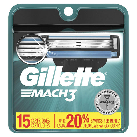 Image of Gillette Mach3 Men’s Razor Blade Refills - AVM