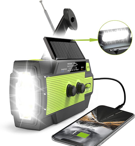Image of Solar Crank NOAA Weather Radio for Emergency - AVM