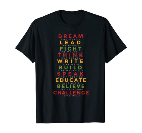 Image of Great Afrikan Leaders inspiration T-Shirt - AVM
