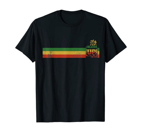 Image of Bless up Jamaican Roots Rock Reggae T-Shirt - AVM