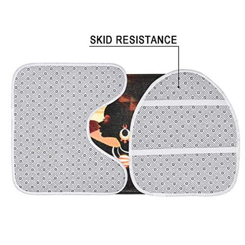 Image of 4 Piece Afro Girl Shower Curtain Sets - AVM