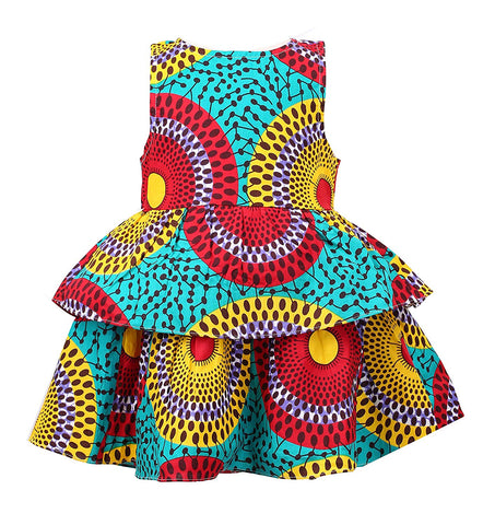 Image of Afrikan Baby Girl Print Dress A14 - AVM