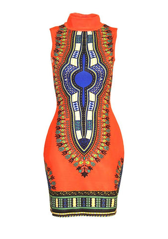 Image of Women's Dashiki Afrikan Floral Dresses - AVM