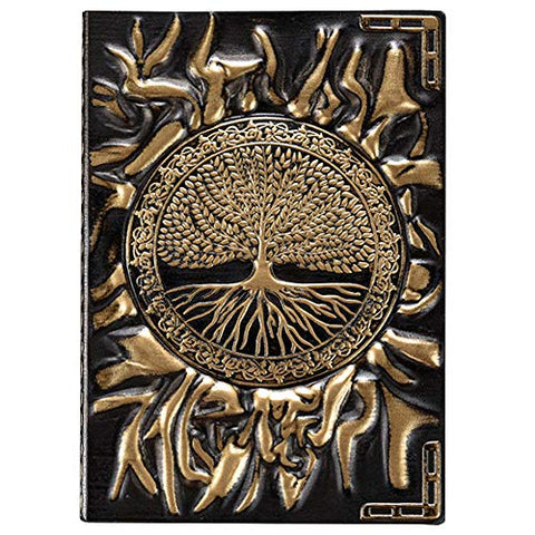 Image of Leather Writing Notebook Afrikan Elephant Journals Daily Weekly Monthly Planner - AVM