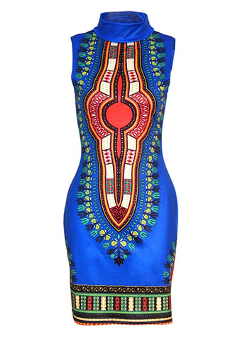 Image of Women's Dashiki Afrikan Floral Dresses - AVM